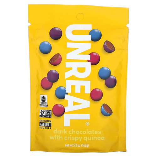 <img alt="Unreal, Dark Chocolates With Crispy Quinoa, 5 oz (142 g)" title="Unreal, Dark Chocolates With Crispy Quinoa, 5 oz (142 g),855571005097"
