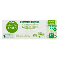 3 PACK of Simple Truth Compostable Kitchen Bags -- 25 Bags