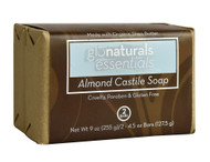 3 PACK of Glonaturals Essentials Collection Castile Soap Almond -- 2 - 4.5 oz Bars