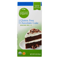 3 PACK of Simple Truth Organic Gluten Free Chocolate Cake Baking Mix -- 15 oz