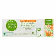 3 PACK of Simple Truth Compostable Kitchen Bags -- 12 Bags