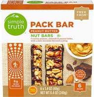 3 PACK of Simple Truth Pack Bar Peanut Butter -- 6 Bars