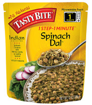 3 PACK of Tasty Bite Indian Cuisine 1 Step - 1 Minute Spinach Dal -- 10 oz