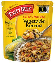 3 PACK of Tasty Bite Indian Cuisine 1 Step - 1 Minute Vegetable Korma -- 10 oz