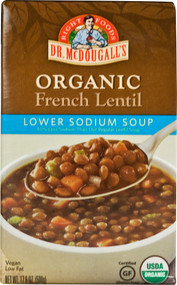 3 PACK of Dr. McDougalls Organic Lower Sodium Soup French Lentil -- 17.6 fl oz
