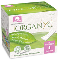 3 PACK of Organyc, Organic Cotton Folded Panty Liners, Light Flow, 24 Panty Liners
