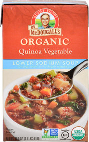 3 PACK of Dr. McDougalls Organic Quinoa Lower Sodium Soup Vegetable -- 18 fl oz
