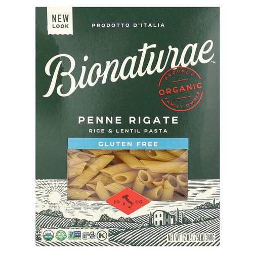 <img alt="Bionaturae, Gluten Free Rice & Lentil Pasta, Penne Rigate, 12 oz (340 g)" title="Bionaturae, Gluten Free Rice & Lentil Pasta, Penne Rigate, 12 oz (340 g),799210434032"
