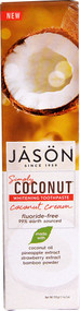 3 PACK of Jason Simply Coconut Whitening Toothpaste Coconut Cream -- 4.2 oz