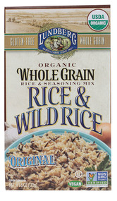 3 PACK of Lundberg Organic Whole Grain Rice & Wild Rice Original -- 6 oz