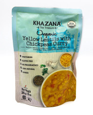 3 PACK of Khazana Organic Yellow Lentils with Chickpeas Curry -- 10 oz