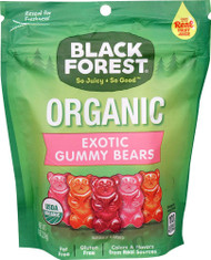 3 PACK of Black Forest Organic Exotic Gummy Bears Grapefruit, Blood Orange, Blueberry-Pomegranate -- 8 oz