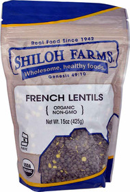 3 PACK of Shiloh Farms Organic French Lentils -- 15 oz