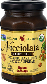 3 PACK of Rigoni di Asiago Nocciolata Organic Hazelnut & Cocoa Spread Dairy Free -- 9.52 oz