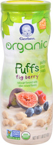 3 PACK of Gerber, Organic Puffs, Fig Berry, 1.48 oz (42 g)