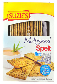 3 PACK of Suzies Multiseed Spelt Flatbread -- 4.5 oz