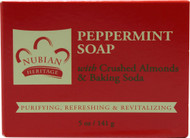 3 PACK of Nubian Heritage, Peppermint & Aloe Bar Soap, 5 oz (142 g)