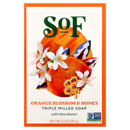 <img alt="SoF, Triple Milled Bar Soap with Shea Butter, Orange Blossom & Honey, 6 oz (170 g)" title="SoF, Triple Milled Bar Soap with Shea Butter, Orange Blossom & Honey, 6 oz (170 g),856885200109"