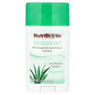 <img alt="NutriBiotic, Deodorant, Unscented, 2.6 oz (75 g)" title="NutriBiotic, Deodorant, Unscented, 2.6 oz (75 g),728177010652"