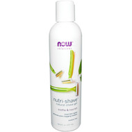 3 PACK of Now Foods, Solutions, Nutri-Shave, Natural Shave Cream, 8 fl oz (237 ml)