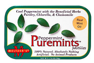 3 PACK of Meltzers Puremints Peppermint -- 1.76 oz