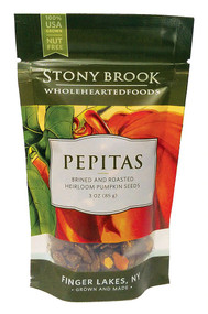 3 PACK of Stony Brook Roasted Pumpkin Seeds Pepitas Gluten Free Original -- 3 oz