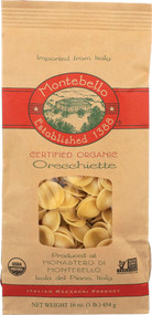 3 PACK of Montebello Organic Pasta Orecchiette -- 16 oz