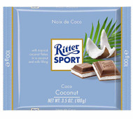 3 PACK of Ritter Sport Milk Chocolate with Coconut -- 3.5 oz