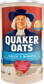 3 PACK of Quaker Quick 1-Minute Oats -- 42 oz