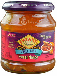 3 PACK of Pataks Original Chutney Sweet Mango -- 12 oz
