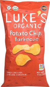 3 PACK of Lukes Organic Potato Chips Gluten Free Barbecue -- 4 oz