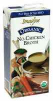 3 PACK of Imagine Foods Organic No Chicken Broth -- 32 fl oz