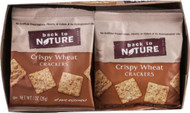 3 PACK of Back To Nature Crispy Wheat Crackers -- 8 Pouches