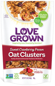 3 PACK of Love Grown Granola Gluten Free Sweet Cranberry Pecan -- 12 oz