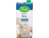 3 PACK of Pacific Foods Organic Soy Original Unsweetened Plant-Based Beverage Unsweetened -- 32 fl oz
