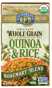 3 PACK of Lundberg Organic Quinoa & Rice Rosemary Blend -- 6 oz