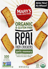 3 PACK of Mary's Gone Crackers, Real Thin Crackers, Garlic Rosemary, 5 oz (141 g)