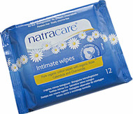 3 PACK of Natracare, Certified Organic Cotton Intimate Wipes, 12 Wipes