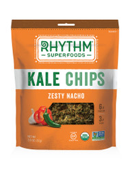 3 PACK of Rhythm Superfoods Kale Chips Zesty Nacho -- 2 oz