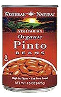3 PACK of Westbrae Natural Organic Pinto Beans -- 25 oz