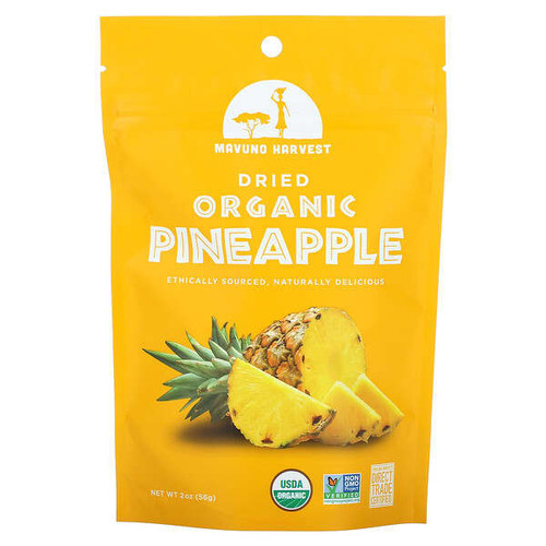 <img alt="Mavuno Harvest, Organic Dried Pineapple, 2 oz (56 g) (Discontinued Item)" title="Mavuno Harvest, Organic Dried Pineapple, 2 oz (56 g) (Discontinued Item),859750003294"