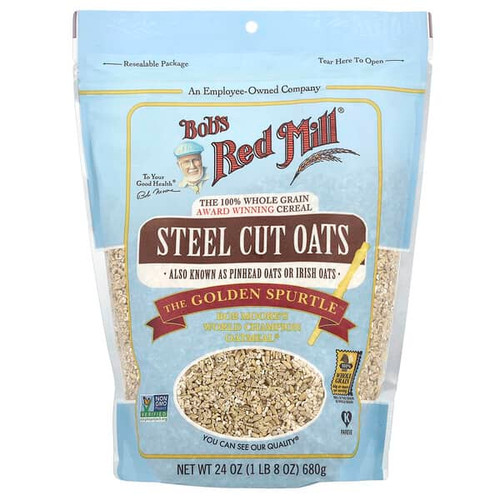<img alt="Bobs Red Mill, Steel Cut Oats, Whole Grain, 24 oz (680 g)" title="Bobs Red Mill, Steel Cut Oats, Whole Grain, 24 oz (680 g),039978041401"
