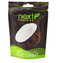 3 PACK of Next Organics Dark Chocolate Covered Snacks Coconut -- 4 oz
