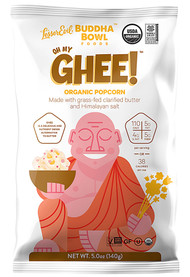 3 PACK of LesserEvil Buddha Bowl Organic Popcorn Gluten Free Oh My Ghee -- 5 oz