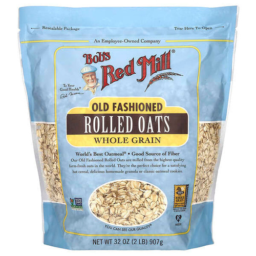 <img alt="Bobs Red Mill, Old Fashioned Rolled Oats, Whole Grain, 32 oz (907 g)" title="Bobs Red Mill, Old Fashioned Rolled Oats, Whole Grain, 32 oz (907 g),039978041548"