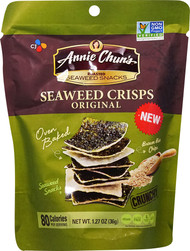 3 PACK of Annie Chuns Roasted Seaweed Snacks Seaweed Crisps Original -- 1.27 oz