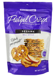 3 PACK of Snack Factory Pretzel Crisps Deli Style Sesame -- 7.2 oz