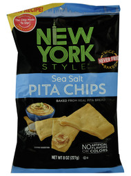 3 PACK of New York Style Baked Pita Chips Sea Salt -- 8 oz