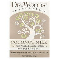 <img alt="Dr. Woods, Nourishing Bar Soap, Coconut Milk, 5.25 oz (149 g)" title="Dr. Woods, Nourishing Bar Soap, Coconut Milk, 5.25 oz (149 g),689191560335"