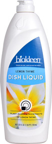 3 PACK of Biokleen Dish Liquid Lemon Thyme -- 25 fl oz